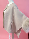 【PRE ORDER】Wool 100％ Anna Cape Coat - MAISON MARBLE