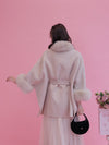 【PRE ORDER】Wool 100％ Anna Cape Coat - MAISON MARBLE