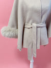 【PRE ORDER】Wool 100％ Anna Cape Coat - MAISON MARBLE
