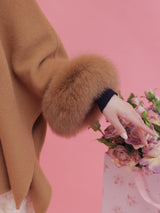 【PRE ORDER】Wool 100％ Anna Cape Coat - MAISON MARBLE