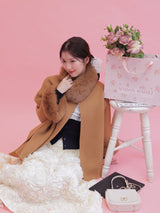 【PRE ORDER】Wool 100％ Anna Cape Coat - MAISON MARBLE