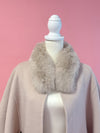 【PRE ORDER】Wool 100％ Anna Cape Coat - MAISON MARBLE