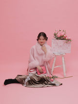 【PRE ORDER】Wool 100％ Anna Cape Coat - MAISON MARBLE