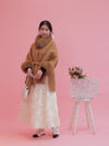 【PRE ORDER】Wool 100％ Anna Cape Coat - MAISON MARBLE