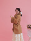 【PRE ORDER】Wool 100％ Anna Cape Coat - MAISON MARBLE
