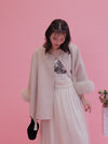 【PRE ORDER】Wool 100％ Anna Cape Coat - MAISON MARBLE