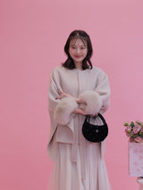【PRE ORDER】Wool 100％ Anna Cape Coat - MAISON MARBLE