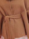 【PRE ORDER】Wool 100％ Anna Cape Coat - MAISON MARBLE