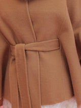 【PRE ORDER】Wool 100％ Anna Cape Coat - MAISON MARBLE