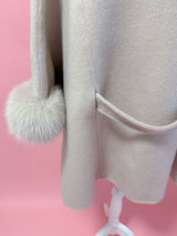 【PRE ORDER】Wool 100％ Anna Cape Coat - MAISON MARBLE