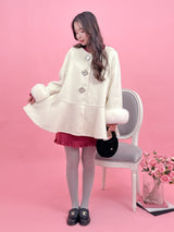 【PRE ORDER】Wool 100％ Bijou Flair Coat - MAISON MARBLE