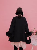 【PRE ORDER】Wool 100％ Bijou Flair Coat - MAISON MARBLE