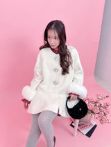 【PRE ORDER】Wool 100％ Bijou Flair Coat - MAISON MARBLE