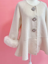 【PRE ORDER】Wool 100％ Bijou Flair Coat - MAISON MARBLE