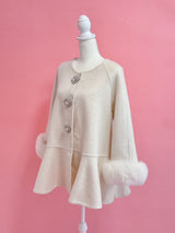 【PRE ORDER】Wool 100％ Bijou Flair Coat - MAISON MARBLE