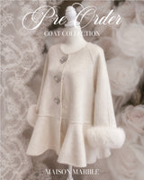 【PRE ORDER】Wool 100％ Bijou Flair Coat - MAISON MARBLE