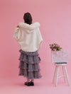 【PRE ORDER】Wool 100％ Fur Short Jumper - MAISON MARBLE
