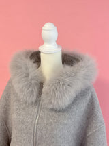 【PRE ORDER】Wool 100％ Fur Short Jumper - MAISON MARBLE