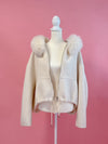 【PRE ORDER】Wool 100％ Fur Short Jumper - MAISON MARBLE