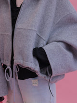 【PRE ORDER】Wool 100％ Fur Short Jumper - MAISON MARBLE