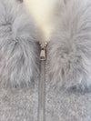 【PRE ORDER】Wool 100％ Fur Short Jumper - MAISON MARBLE