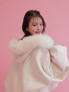 【PRE ORDER】Wool 100％ Fur Short Jumper - MAISON MARBLE