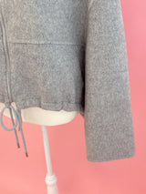 【PRE ORDER】Wool 100％ Fur Short Jumper - MAISON MARBLE