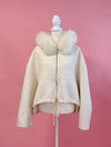 【PRE ORDER】Wool 100％ Fur Short Jumper - MAISON MARBLE