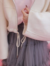 【PRE ORDER】Wool 100％ Fur Short Jumper - MAISON MARBLE