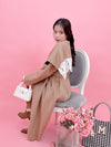 【PRE ORDER】Wool 100％ Lacy Long Coat - MAISON MARBLE