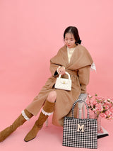 【PRE ORDER】Wool 100％ Lacy Long Coat - MAISON MARBLE