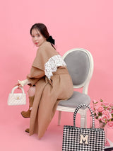 【PRE ORDER】Wool 100％ Lacy Long Coat - MAISON MARBLE