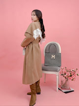 【PRE ORDER】Wool 100％ Lacy Long Coat - MAISON MARBLE