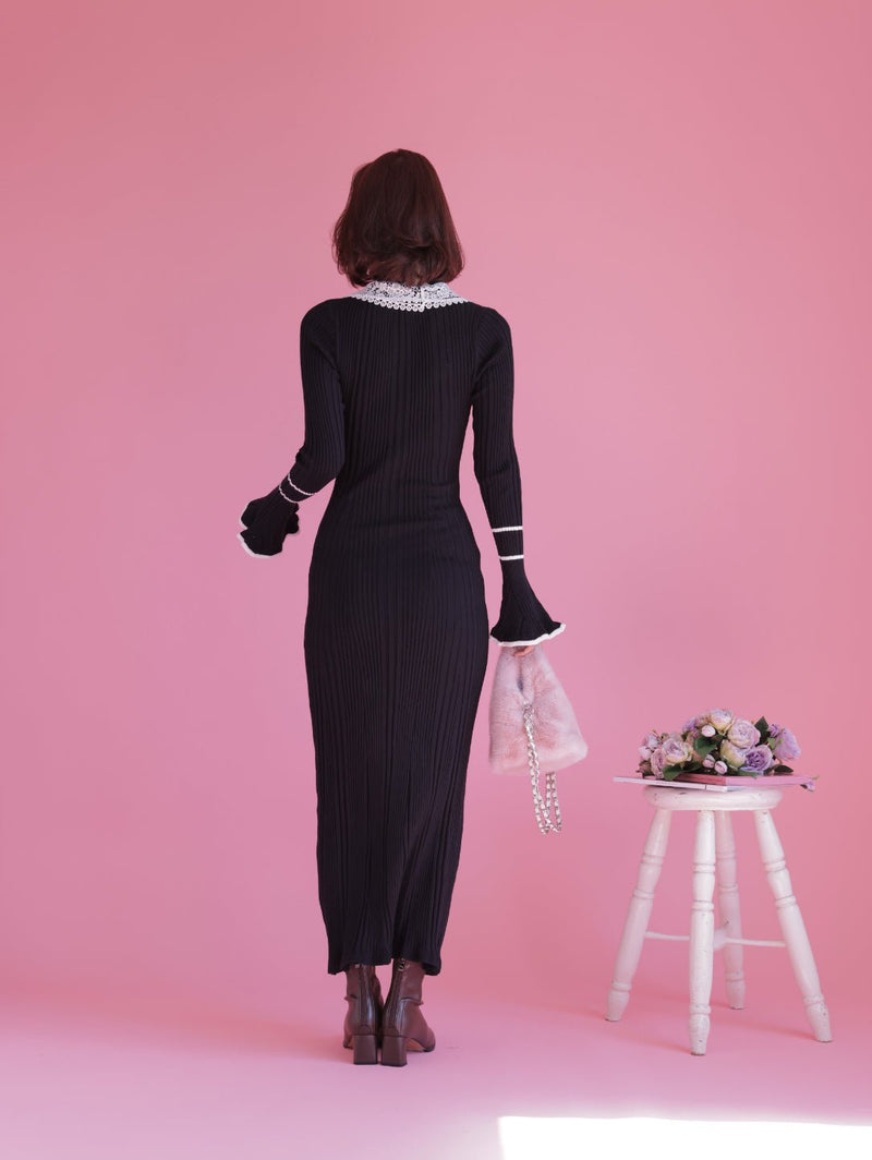 Rib Knit Dress - MAISON MARBLE