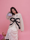 Ribbon Knit Cardigan - MAISON MARBLE