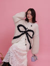 Ribbon Knit Cardigan - MAISON MARBLE