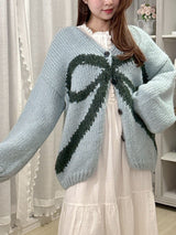 Ribbon Knit Cardigan - MAISON MARBLE