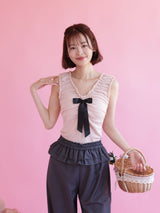 Ribbon Knit Tops - MAISON MARBLE