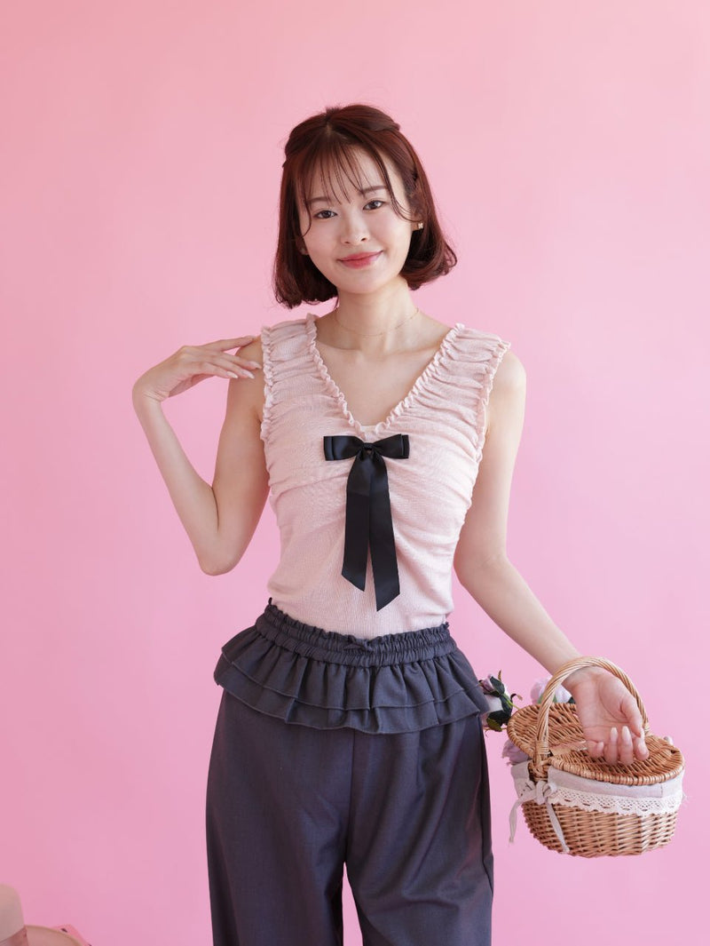 Ribbon Knit Tops - MAISON MARBLE