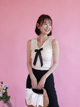 Ribbon Knit Tops - MAISON MARBLE