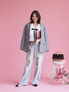 Ribbon White Blouse - MAISON MARBLE