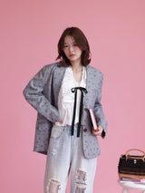 Ribbon White Blouse - MAISON MARBLE