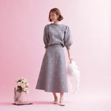 Rose Jacquard Knit Tops - MAISON MARBLE