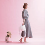 Rose Jacquard Knit Tops - MAISON MARBLE