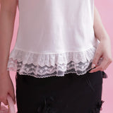 Rose Lace Tee - MAISON MARBLE