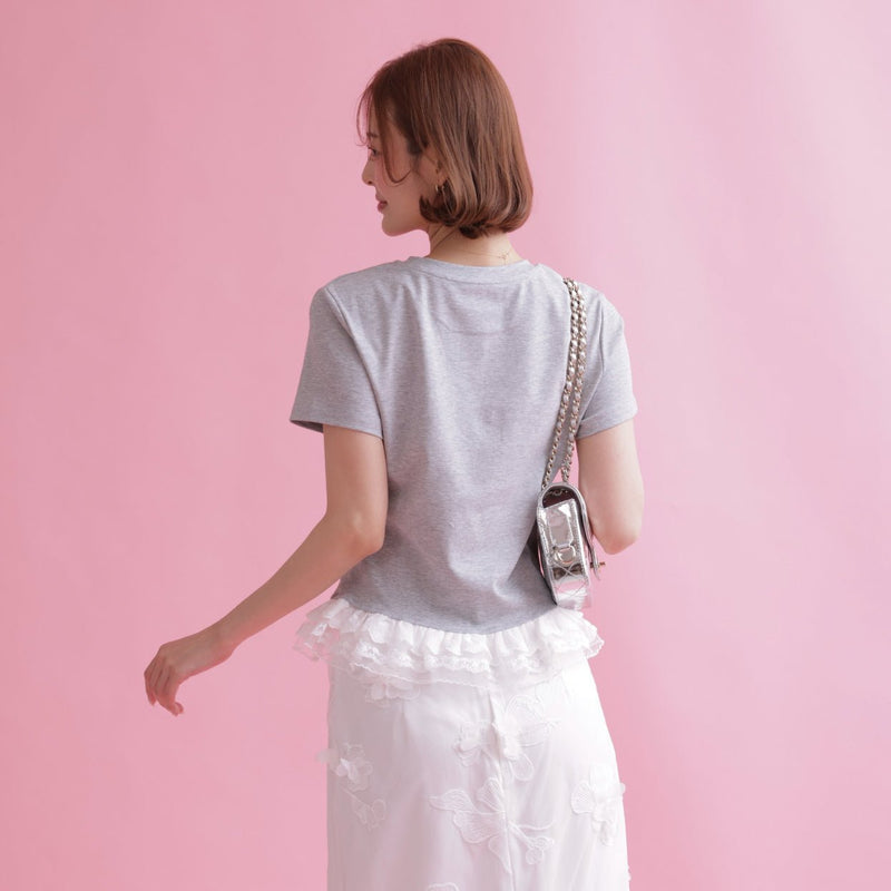 Rose Lace Tee - MAISON MARBLE