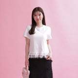 Rose Lace Tee - MAISON MARBLE