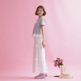 Rose Lace Tee - MAISON MARBLE