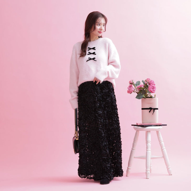 Rose Noir Skirt - MAISON MARBLE