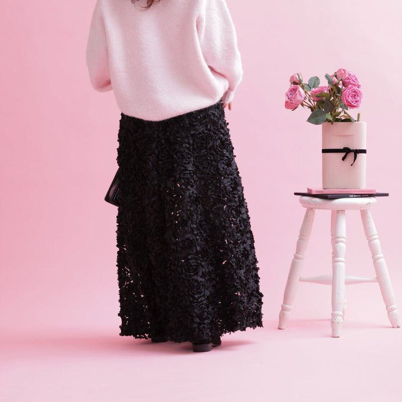 Rose Noir Skirt - MAISON MARBLE